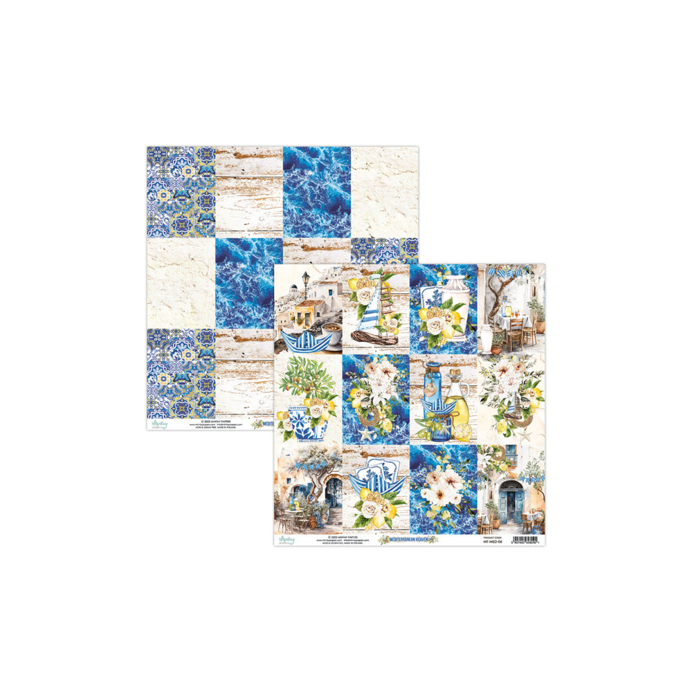 Set of scrapbooking papers 30,5 x 30,5 cm - Mintay - Mediterranean Heaven