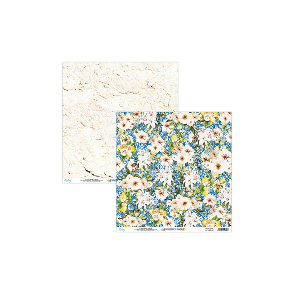 Set of scrapbooking papers 30,5 x 30,5 cm - Mintay - Mediterranean Heaven