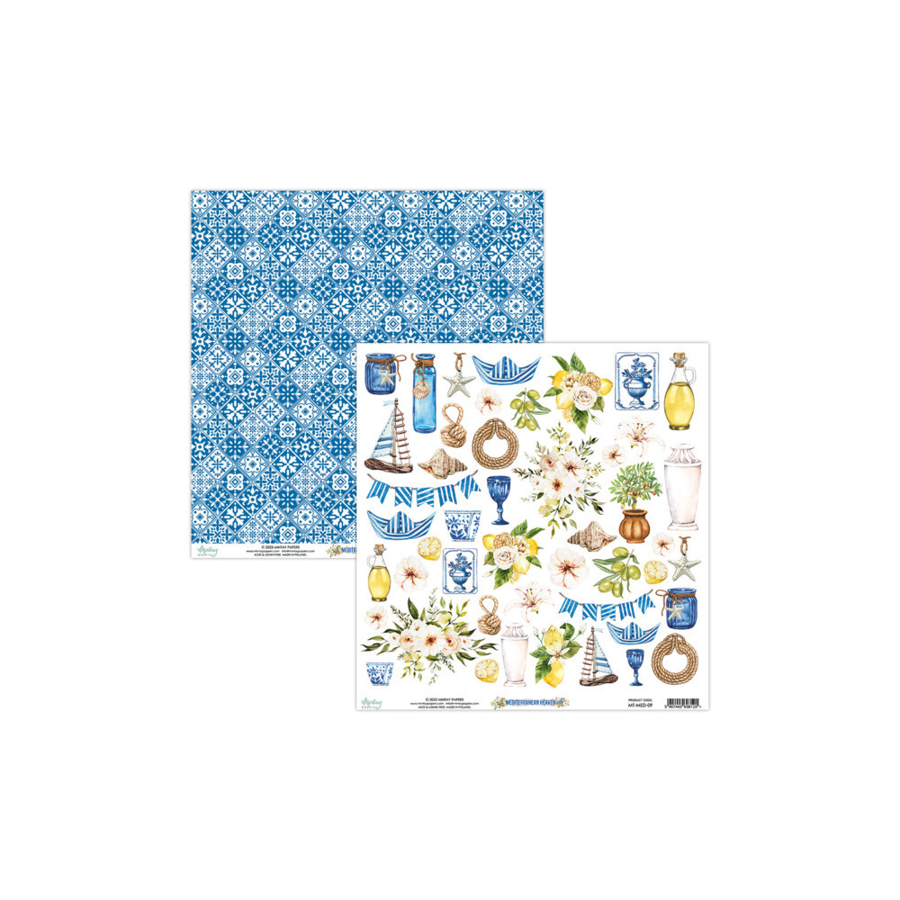 Zestaw papierów do scrapbookingu 15,2 x 15,2 cm - Mintay - Mediterranean Heaven