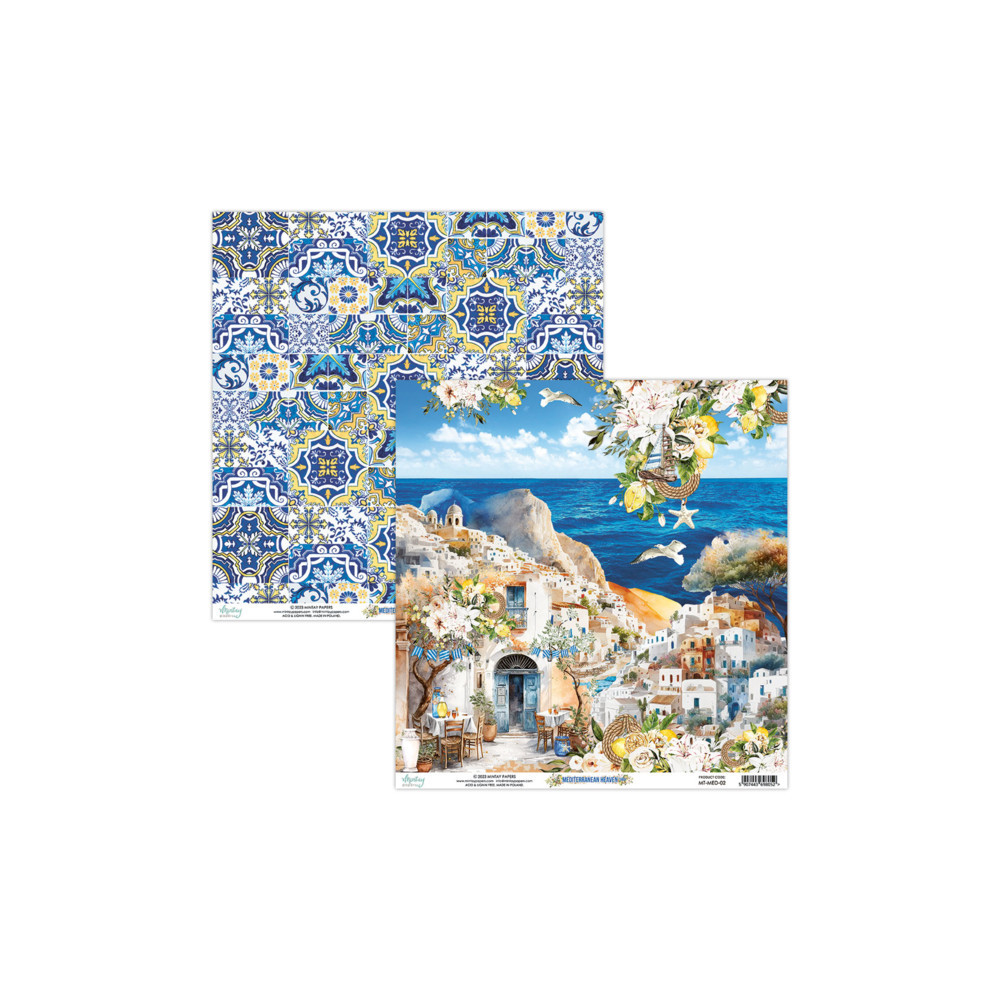 Zestaw papierów do scrapbookingu 15,2 x 15,2 cm - Mintay - Mediterranean Heaven