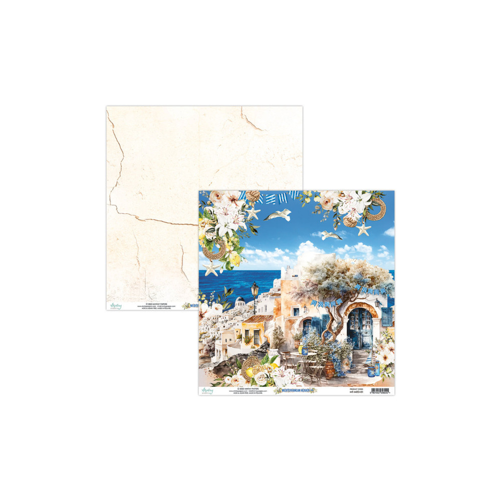 Zestaw papierów do scrapbookingu 15,2 x 15,2 cm - Mintay - Mediterranean Heaven
