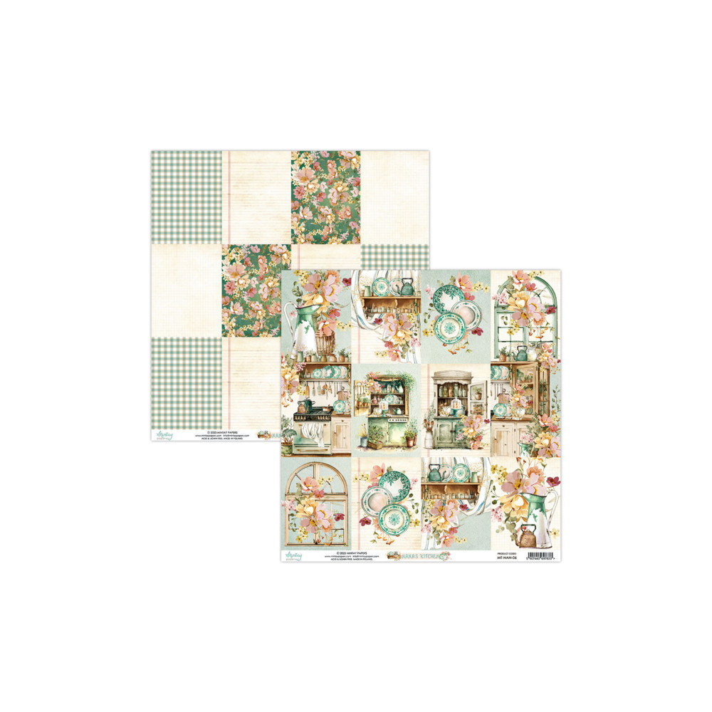 Papier do scrapbookingu 30,5 x 30,5 cm - Mintay - Nana's Kitchen 06