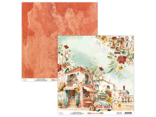 Papier do scrapbookingu 30,5 x 30,5 cm - Mintay -  Places We Go 03