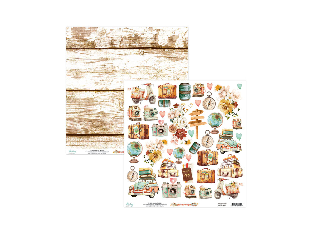 Elementy do wycinania 30,5 x 30,5 cm - Mintay - Places We Go