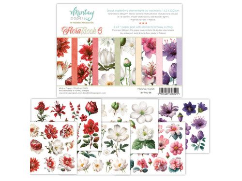 Scrapbooking paper set 15,2 x 20,3 cm - Mintay - Flora Book 06