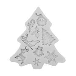 Silicone mold - Pentart - Christmas tree mix