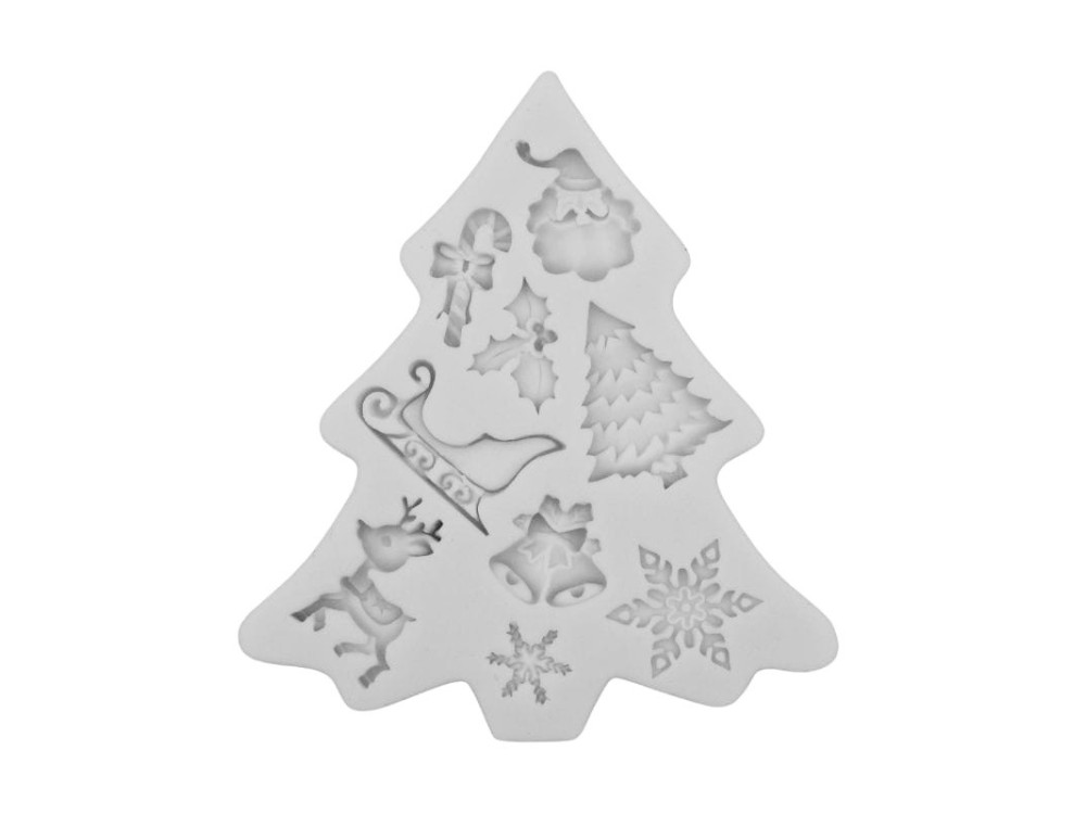 Silicone mold - Pentart - Christmas tree mix