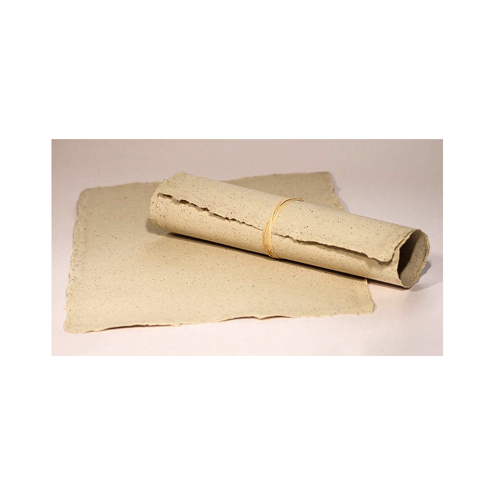 Handmade paper - Kalander - coffee, linen, A4