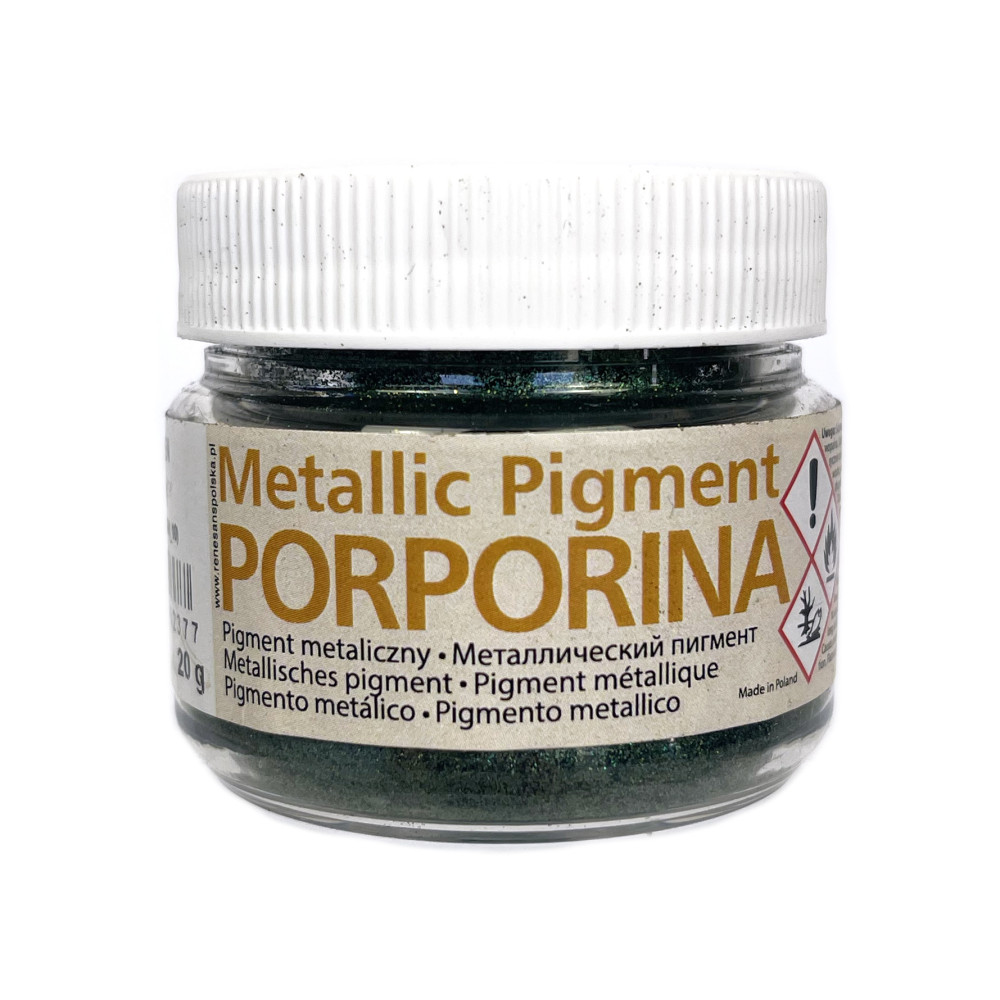 Metallic Purpurin, pigment powder - Renesans - green, 20 g