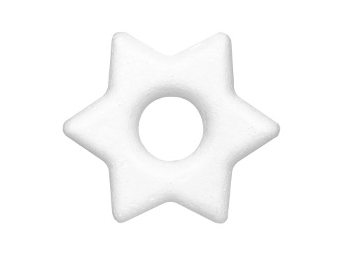 Styrofoam star, empty - 9 cm