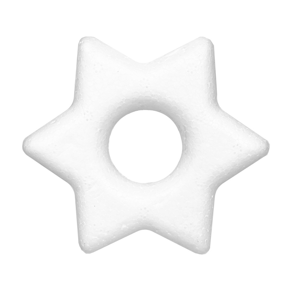 Gwiazda styropianowa, pusta - 9 cm