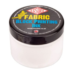 Fabric Block Printing Ink - Essdee - White, 150 ml