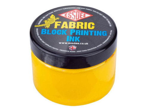 Fabric Block Printing Ink - Essdee - Yellow, 150 ml