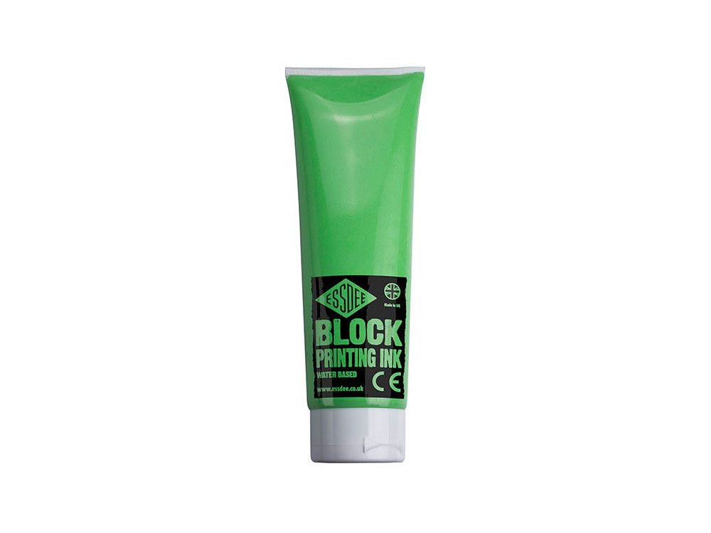 Block Printing Ink - Essdee - Fluorescent Green, 300 ml