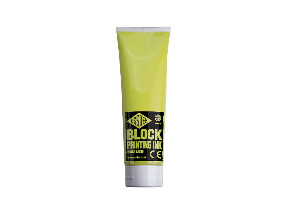 Farba, tusz do linorytu Block Printing Ink - Essdee - Fluorescent Yellow, 300 ml