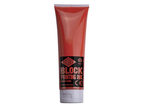 Block Printing Ink - Essdee - Vermillion, 300 ml