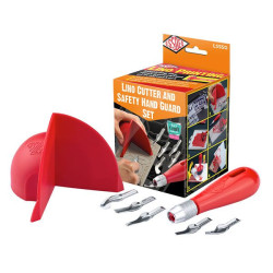 Lino Cutter and Safety Hand Guard Set - Essdee - 7 pcs.