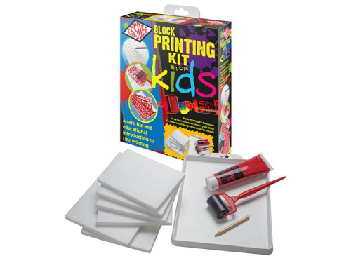 Zestaw do linorytu dla dzieci Block Printing Kit - Essdee - 10 szt.