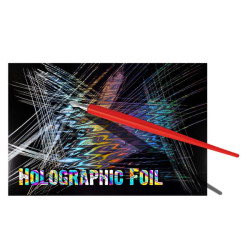 Folia do wydrapywania Scraperboard - Essdee - holograficzna, 15 x 10 cm
