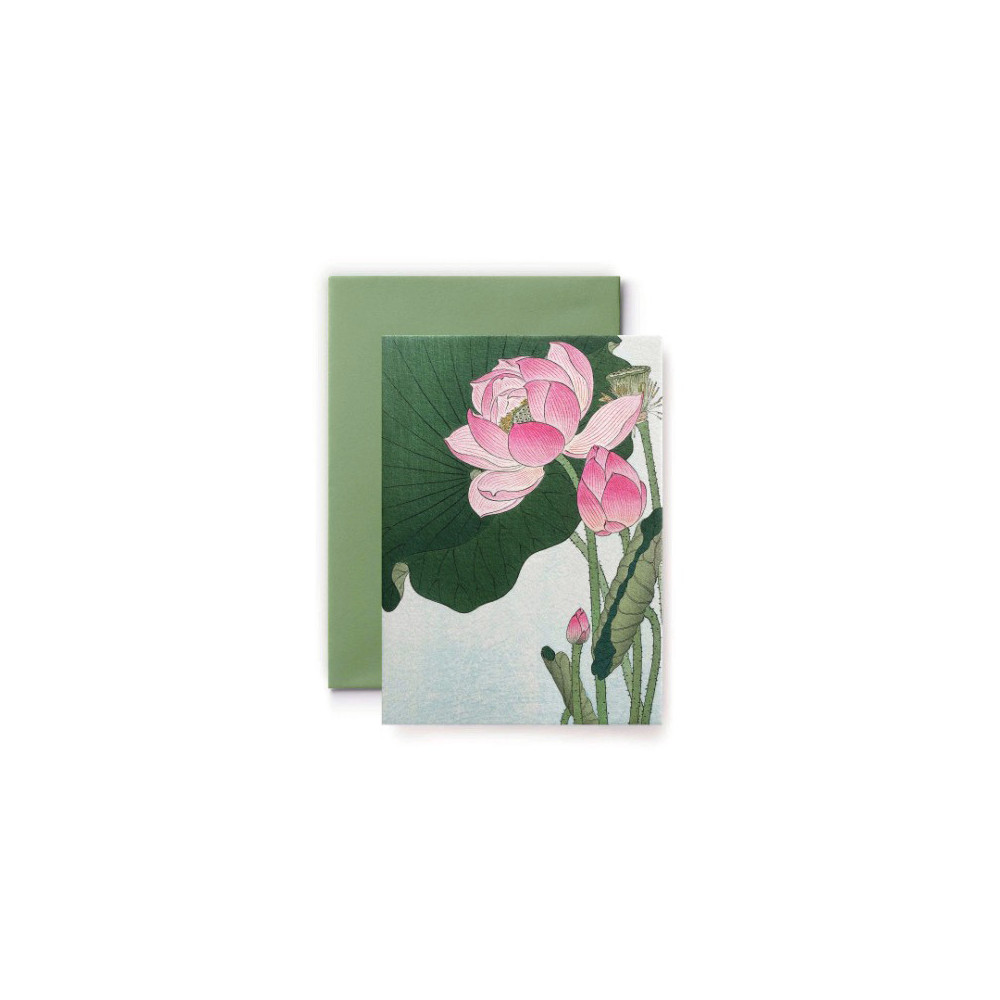 Greeting card Ohara Koson - Suska & Kabsch - Lily 15,4 x 11 cm
