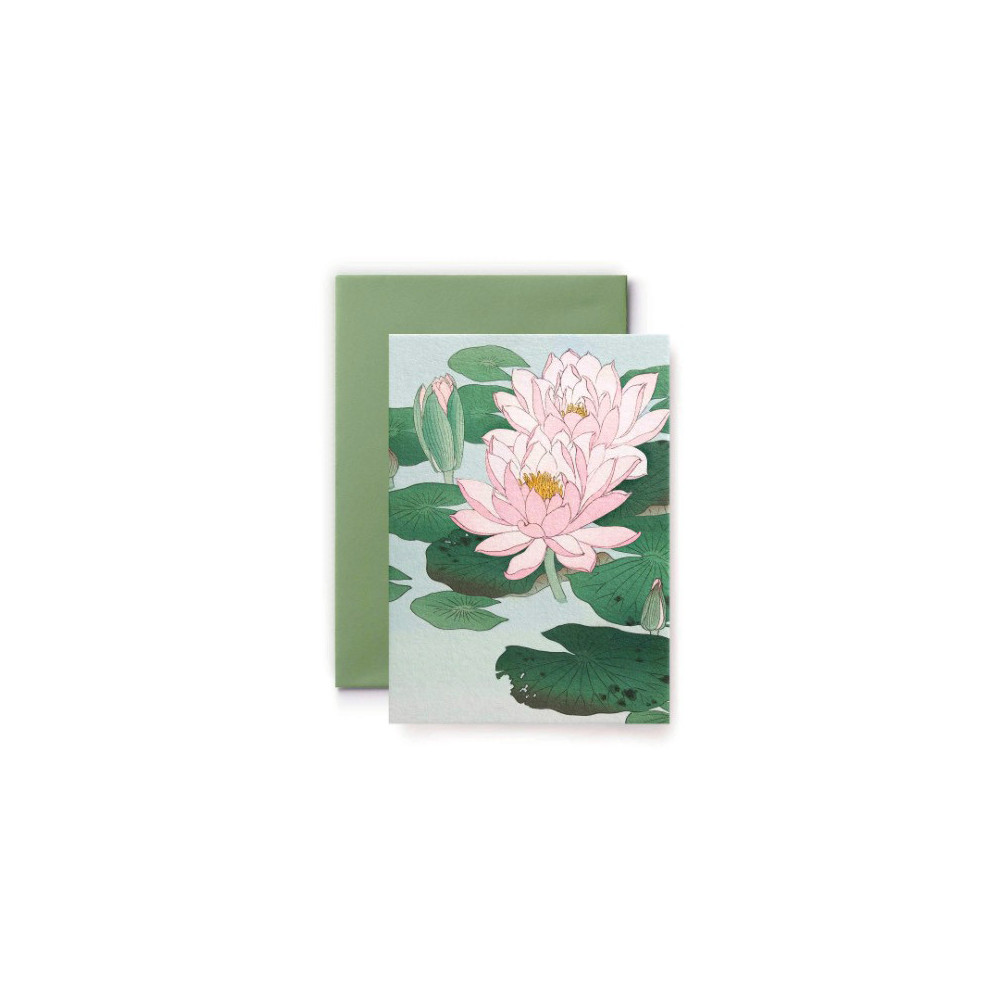 Greeting card Ohara Koson - Suska & Kabsch - Lotus, 15,4 x 11 cm