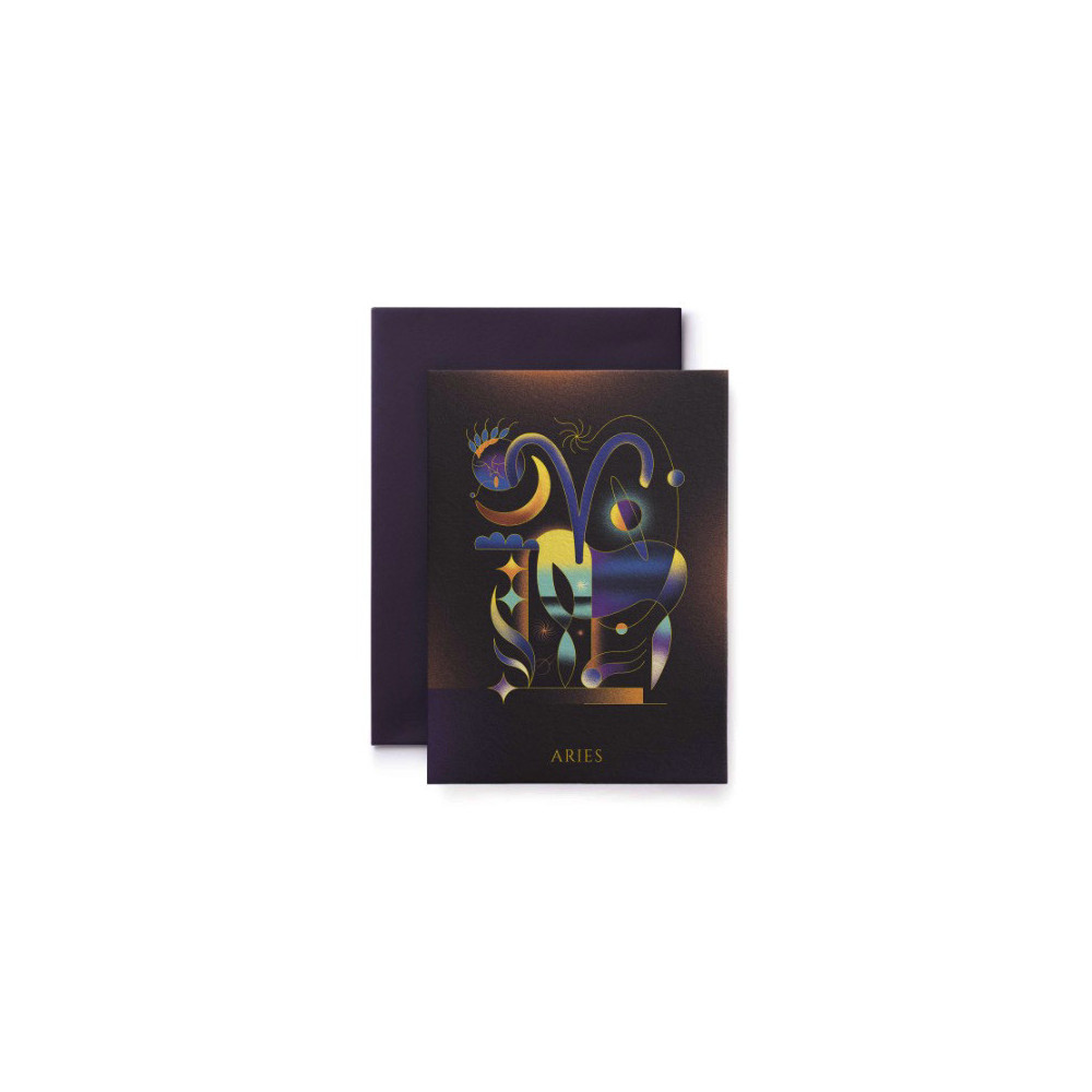 Greeting card Zodiac - Suska & Kabsch - Aries, 15,4 x 11 cm