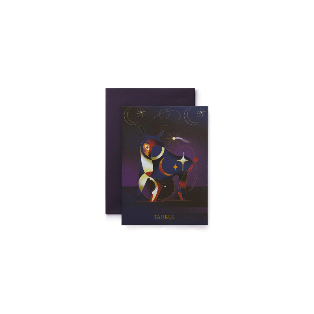 Greeting card Zodiac - Suska & Kabsch - Taurus, 15,4 x 11 cm