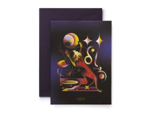 Kartka okolicznościowa Zodiak - Suska & Kabsch - Leo, 15,4 x 11 cm