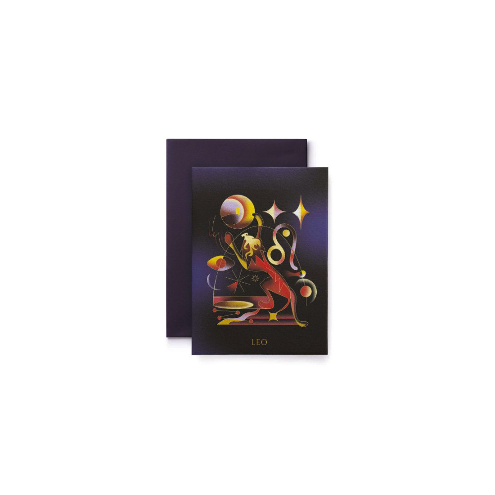Greeting card Zodiac - Suska & Kabsch - Leo, 15,4 x 11 cm