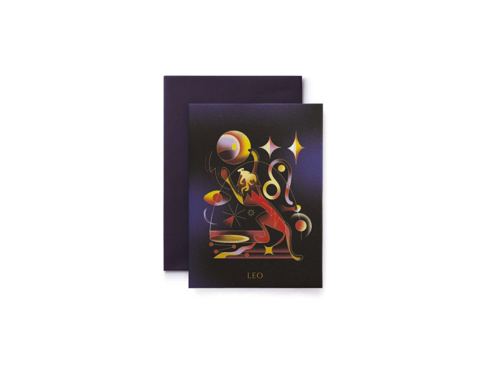 Greeting card Zodiac - Suska & Kabsch - Leo, 15,4 x 11 cm