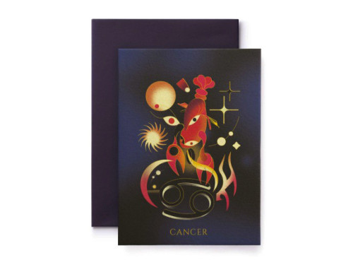 Greeting card Zodiac - Suska & Kabsch - Cancer, 15,4 x 11 cm