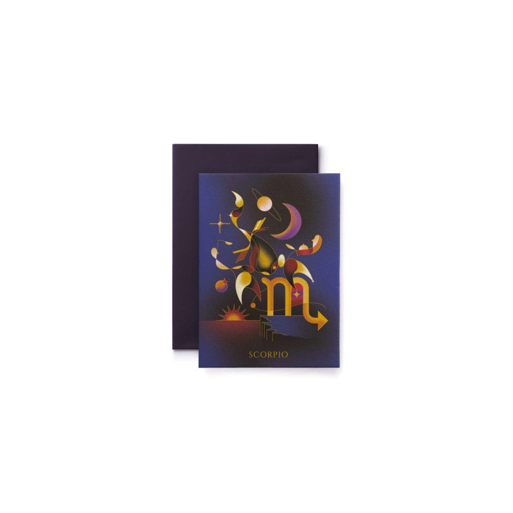 Greeting card Zodiac - Suska & Kabsch - Scorpio, 15,4 x 11 cm