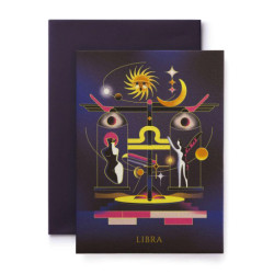 Kartka okolicznościowa Zodiak - Suska & Kabsch - Libra, 15,4 x 11 cm