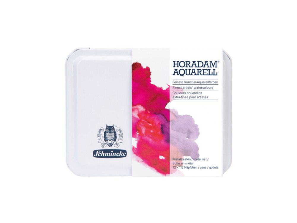 Set of Horadam Aquarell White Box watercolor paints - Schmincke - 12 pcs.