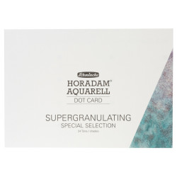 Próbnik farb Dot Card Horadam Aquarell, Supergranulating - Schmincke - 24 kolory