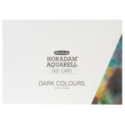 Próbnik farb Dot Card Horadam Aquarell, Dark - Schmincke - 24 kolory