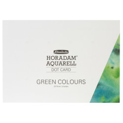 Próbnik farb Dot Card Horadam Aquarell, Green - Schmincke - 20 kolorów