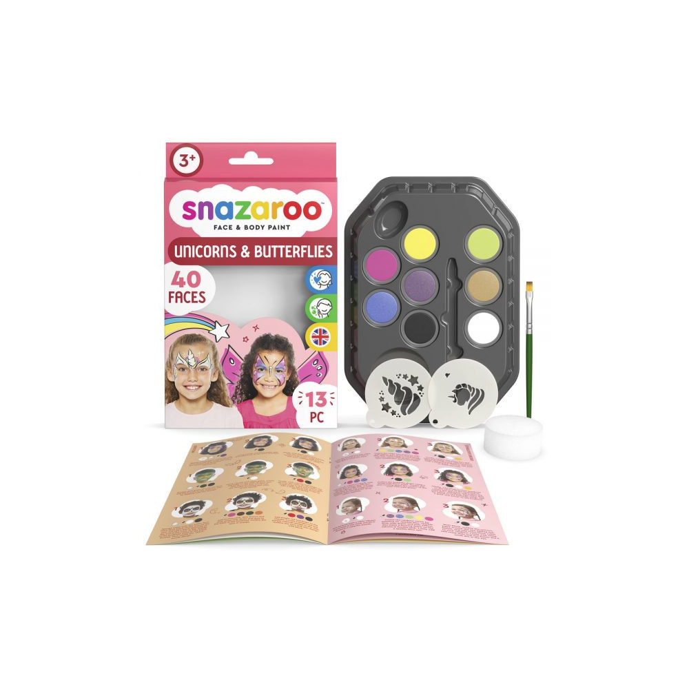 Face paint kit - Snazaroo - Unicorn, 13 pcs.