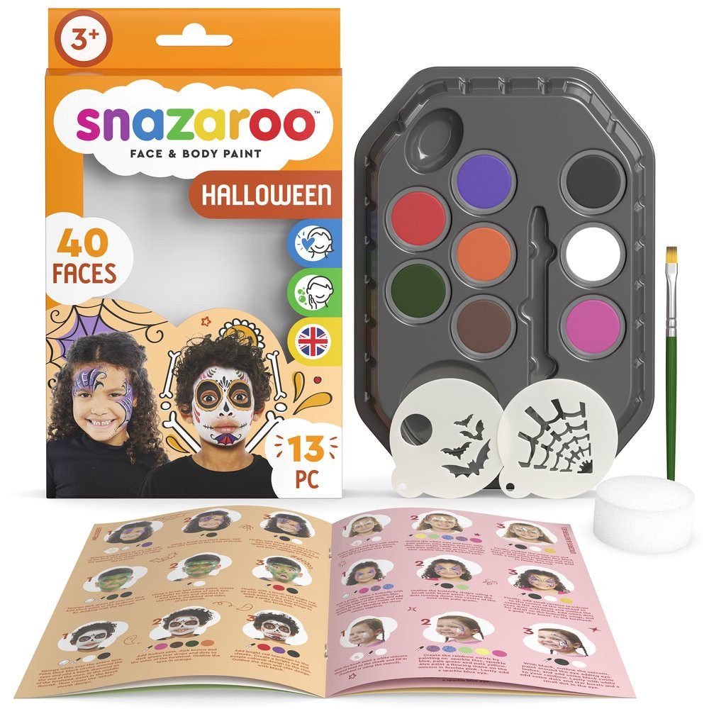Face paint kit - Snazaroo - Halloween, 13 pcs.