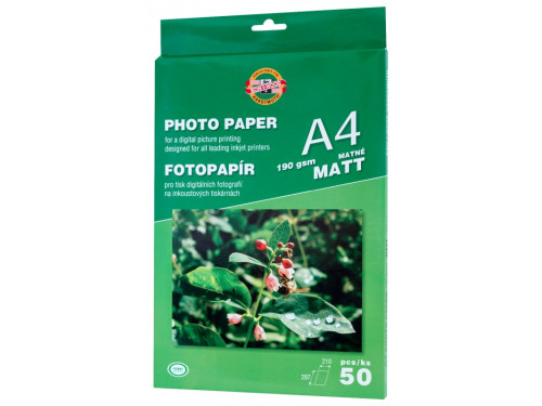Photo paper A4 - Koh-I-Noor - matt, 190 g/m2, 50 sheets