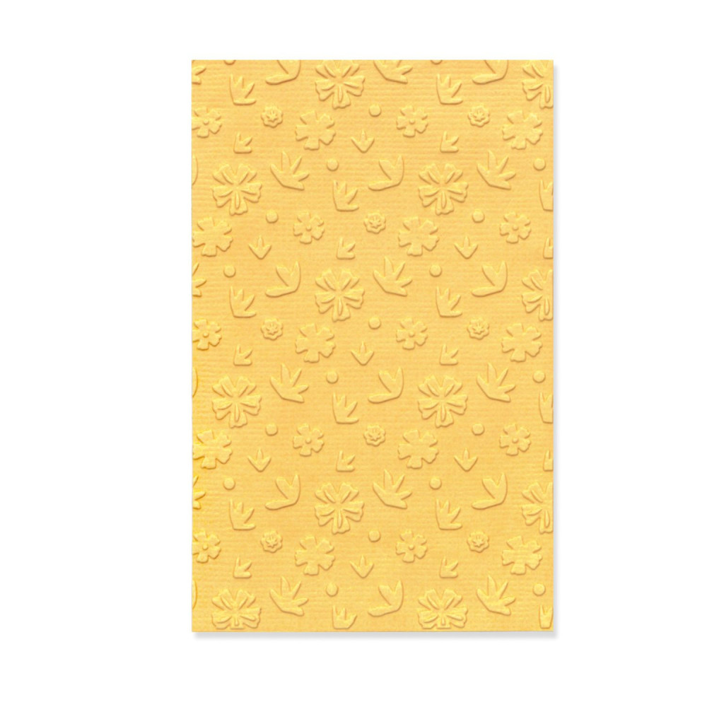 Multi-Level Mini Textured Embossing Folder - Sizzix - Scattered Florals