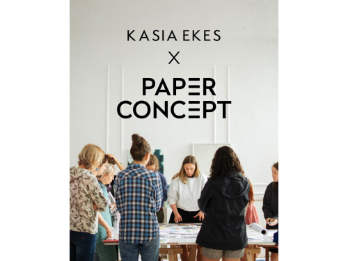 Zestaw startowy - Kasia Ekes x PaperConcept - malarstwo abstrakcyjne 18 elementów