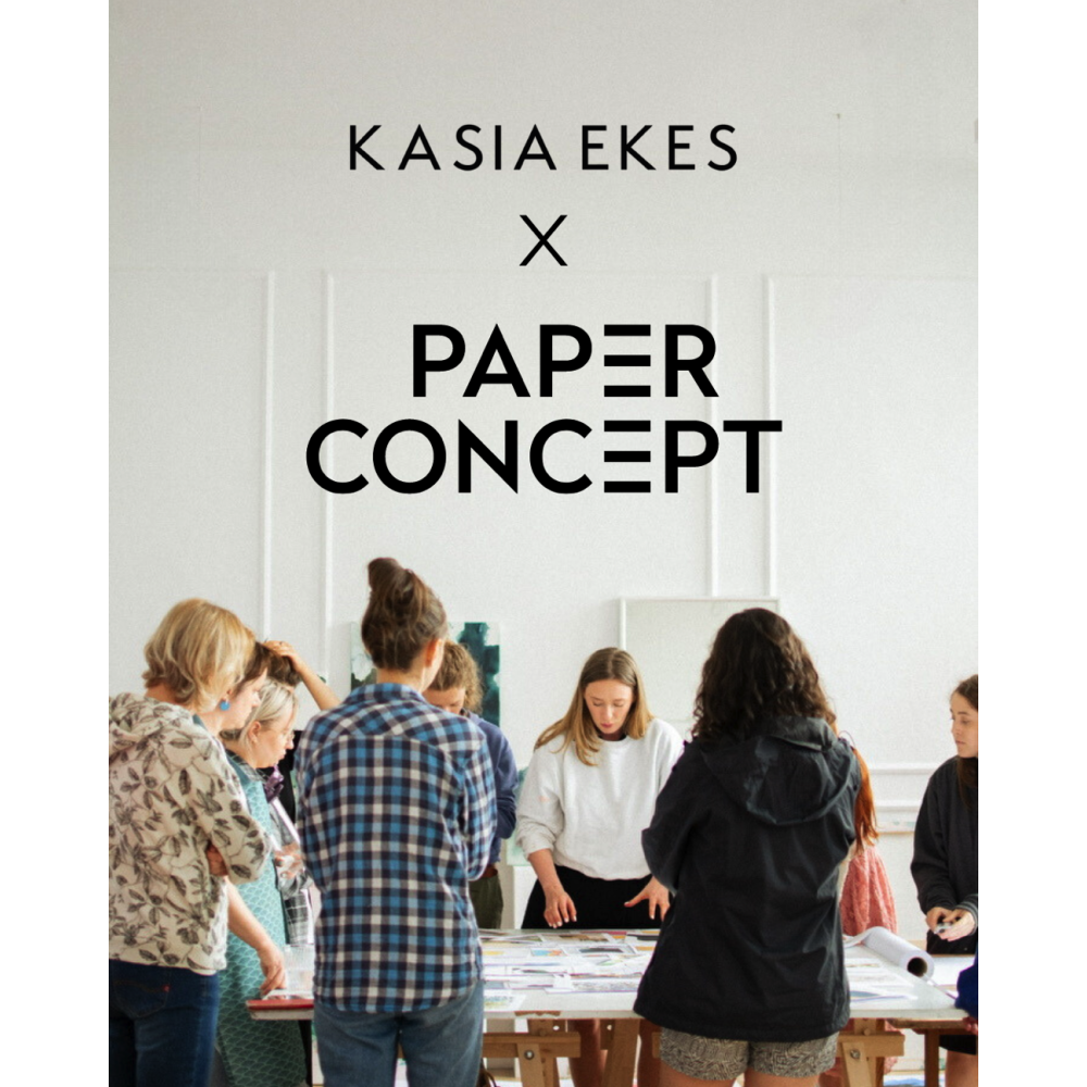 Zestaw startowy - Kasia Ekes x PaperConcept - malarstwo abstrakcyjne, 18 elementów