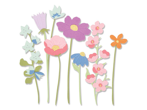 Thinlits cutting dies set - Sizzix - In The Meadow, 14 pcs.