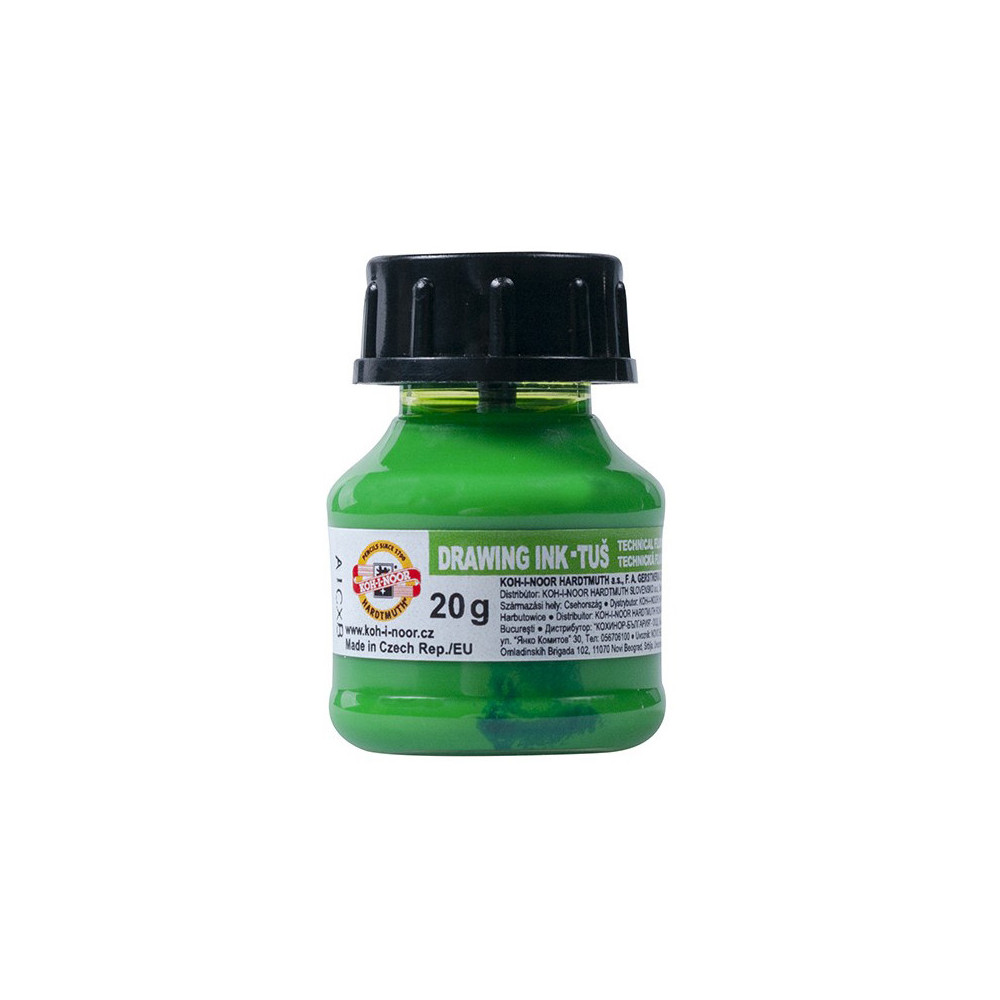 Technical drawing ink - Koh-I-Noor - fluorescent green, 20 g
