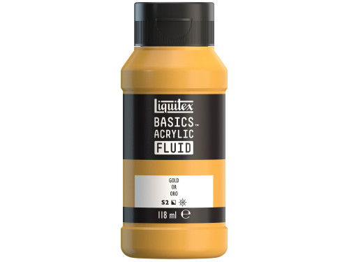 Farba akrylowa Basics Acrylic Fluid - Liquitex - 051, Gold, 118 ml