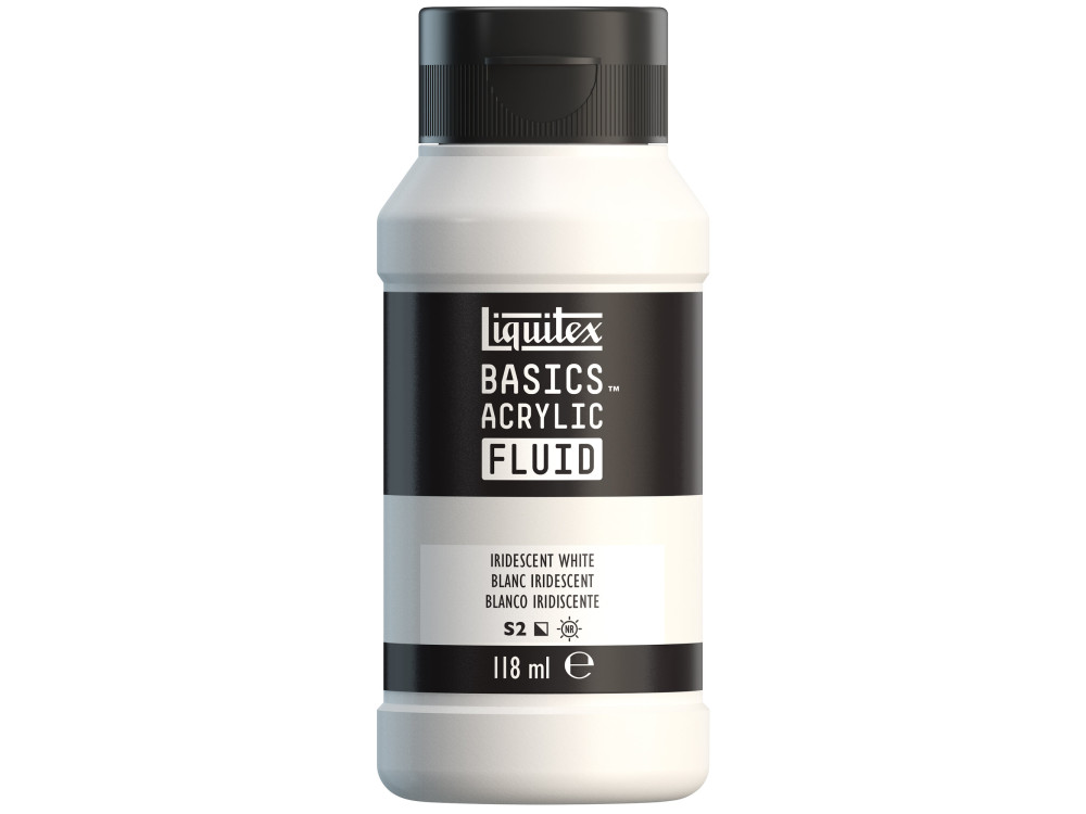 Basics Acrylic Fluid paint - Liquitex - 238, Iridescent White, 118 ml