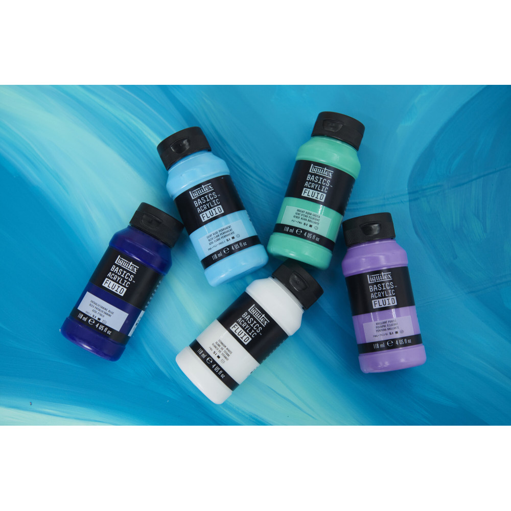 Farba akrylowa Basics Acrylic Fluid - Liquitex - 276, Mars Black, 118 ml