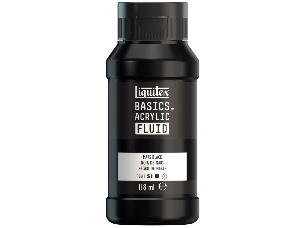 Basics Acrylic Fluid paint - Liquitex - 276, Mars Black, 118 ml
