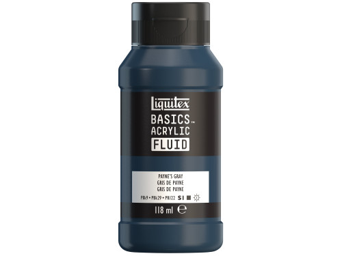 Basics Acrylic Fluid paint - Liquitex - 310, Payne's Gray, 118 ml